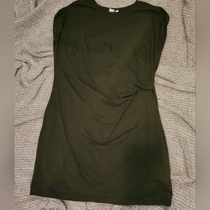 Gap Gathered Waist Dress - Green